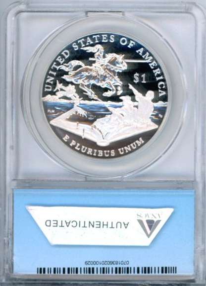 2016-P Mark Twain Proof Commemorative Silver Dollar in ANACS PR70DCAM First Day of Issue (#029/349)