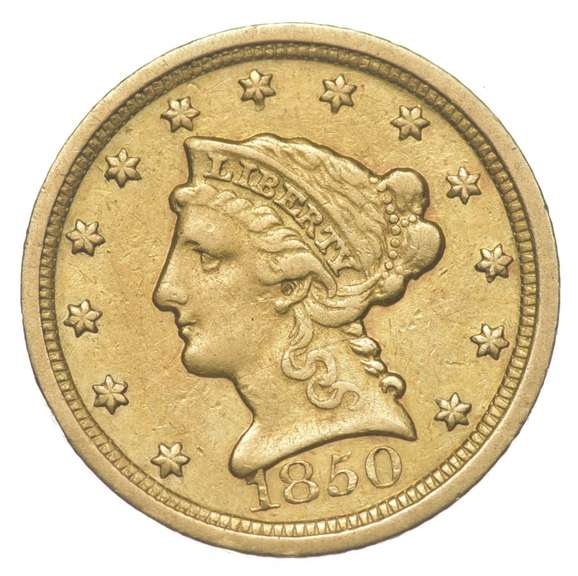 1850-D $2.50 Liberty Head Gold Quarter Eagle