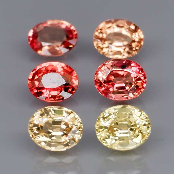 Spooky! 3.22ct fancy orange Songean Sapphire set