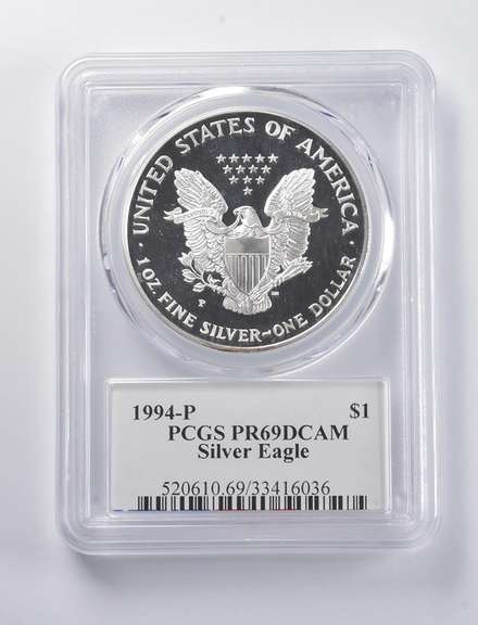 PR69 DCAM 1994-P American Silver Eagle Signed Moy PCGS