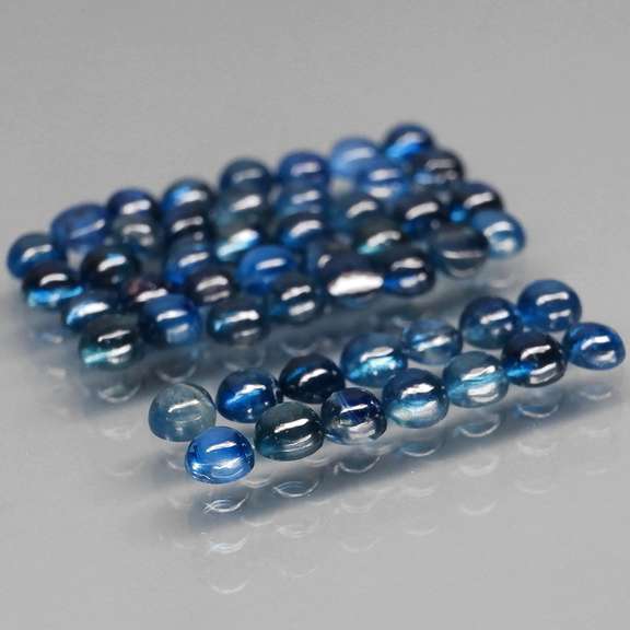 Glistening 5.37ct heated only Sapphire cabochon set