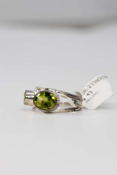 Sterling Silver Peridot Ring