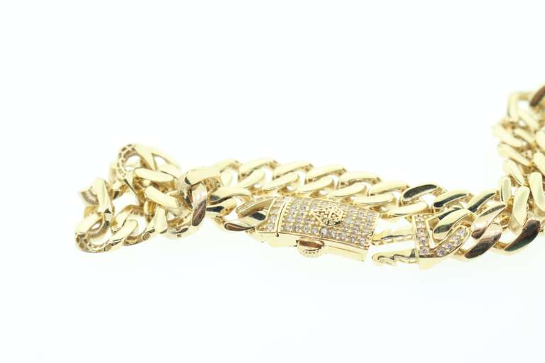 14kt Yellow Gold & CZ Bracelet