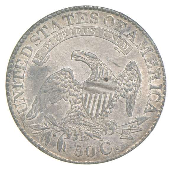 1828 Capped Bust Half Dollar Square 2, Small 8s, Large Letters