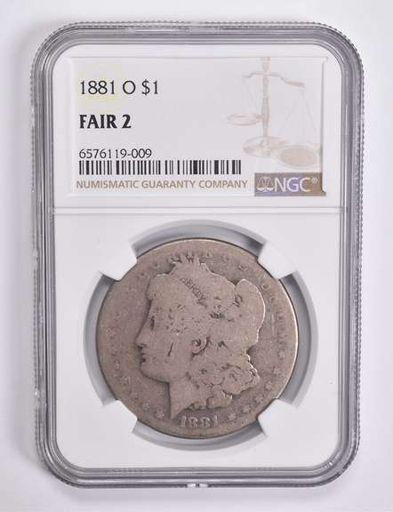 FAIR 2 1881-O Morgan Silver Dollar NGC Lowball Low Ball