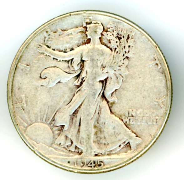 1945 Walking Liberty Half Dollar