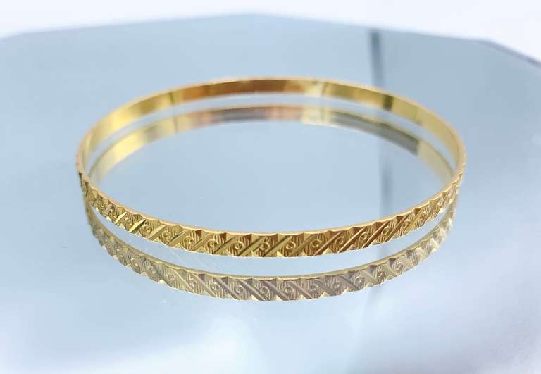 22kt Solid Yellow Gold Bangle Bracelet