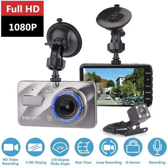 Dash Cam New Dual Lens Car DVR Camera
