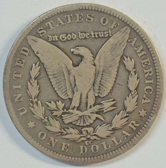 Key date 1891-CC Morgan Silver Dollar in circ