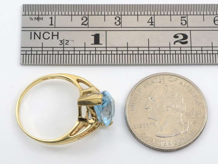 Bold Blue Topaz Ring