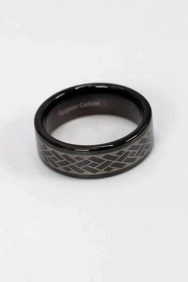 Men's Tungsten Carbide Celtic Weave Wedding Band Comfort Fit Ring Size 11