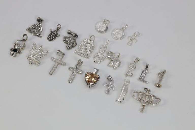 Sterling Silver Curated Pendant Lot (Lot of 20)