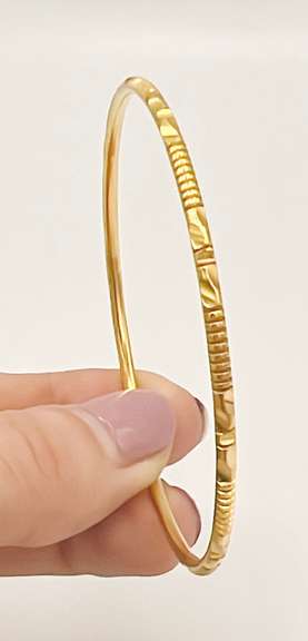 22kt Solid Yellow Gold Bangle Bracelet