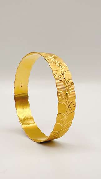 22kt Solid Yellow Gold Bangle Bracelet