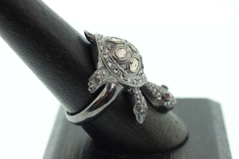 Sterling Silver & Diamond Ring
