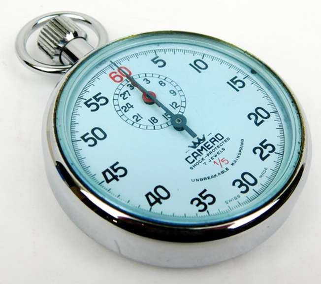 Vintage Swiss Camero Stop Watch w/Box, Works