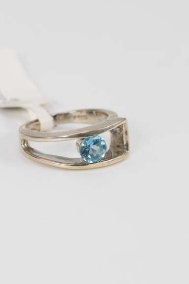 Sterling Silver Blue Topaz Gemstone Ring