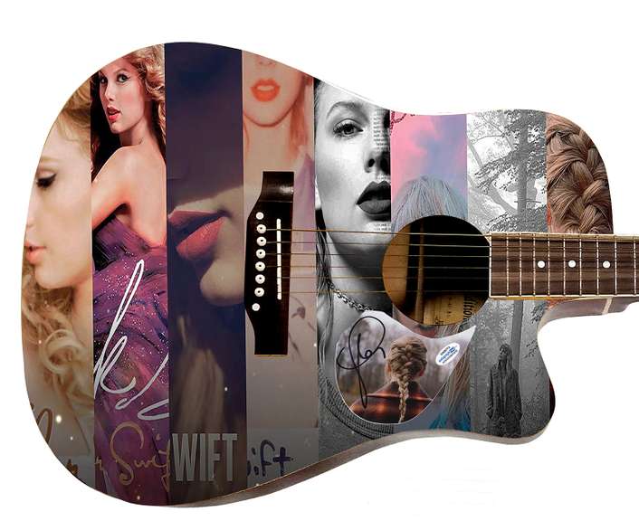 Taylor Swift Autographed Signed Custom Photo Graphics Guitar ACOA