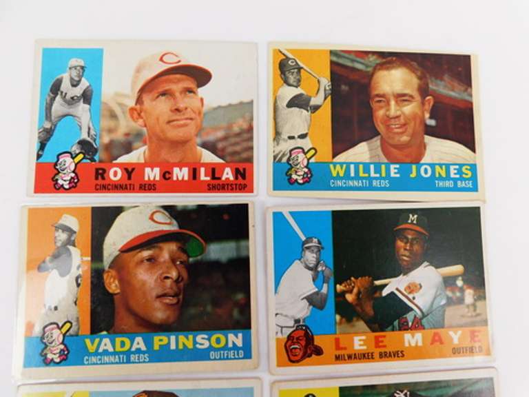 10 Topps 1960 Baseball Cards
