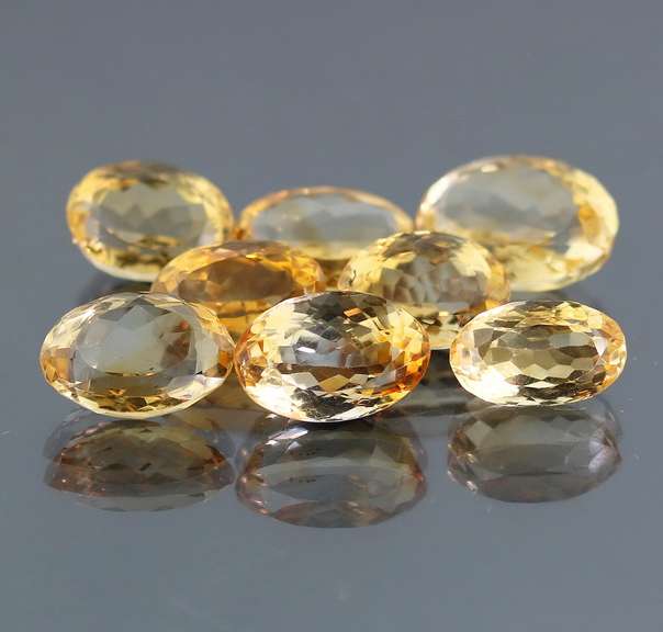 Outstanding 53.02ct 8pc golden Citrine set