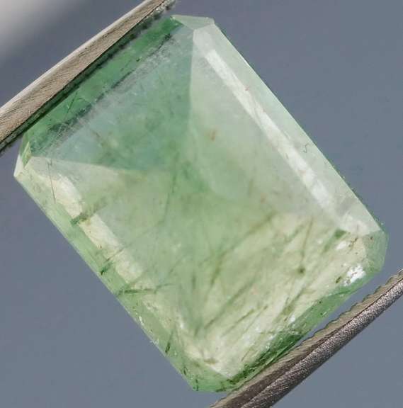 Captivating 4.26ct rutilated Columbian Emerald