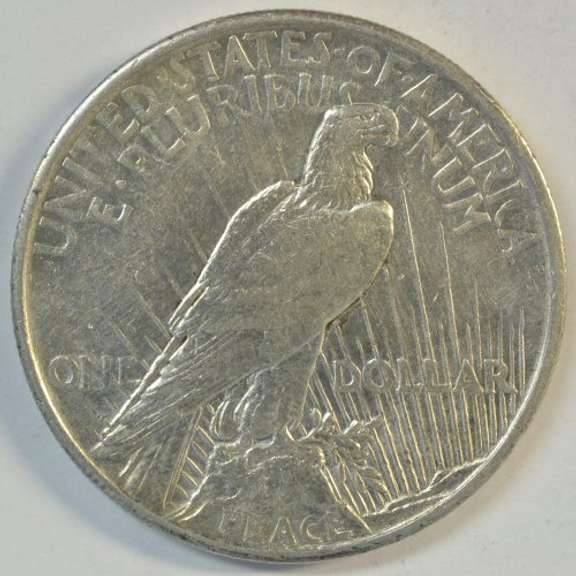 Key date 1921 Peace Silver Dollar in high grade