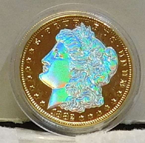 1888 Colorized Morgan Dollar
