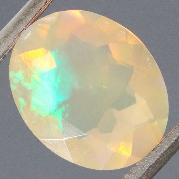 Electric! 1.89ct fully faceted fairy fire jelly Opal