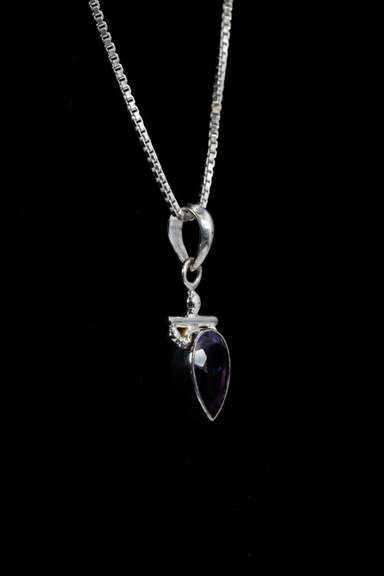 Sterling Silver Amethyst Pendant