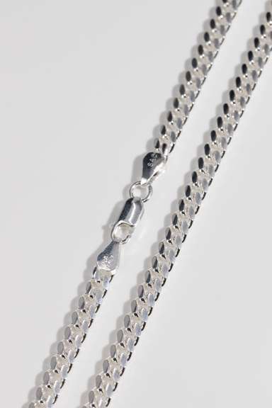 .925 Sterling Silver 5mm Miami Cuban Link Chain 24 Inches