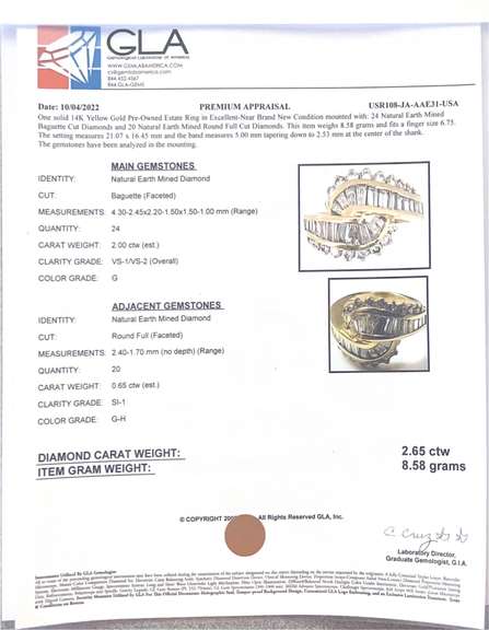 Mesmerizing Diamond Swirl Ring in 18K Yellow Gold- 2.65 Carats!