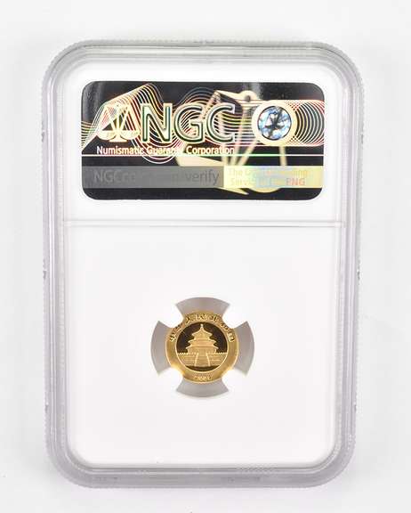 MS69 2004 China 20 Gold Yuan - Panda - Graded NGC