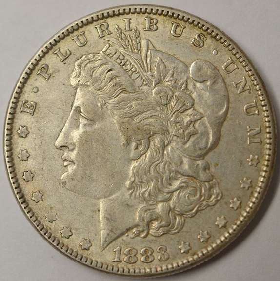 1883 Morgan Silver Dollar, Circulated.