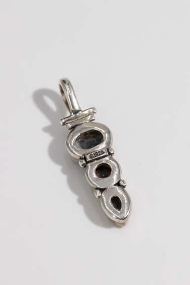 .925 Sterling Silver Pendant w/ Rainbow Mystic Topaz Gemstones