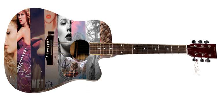 Taylor Swift Autographed Signed Custom Photo Graphics Guitar ACOA