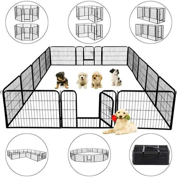 Heavy Duty Metal Dog Exercise Playpen Fence