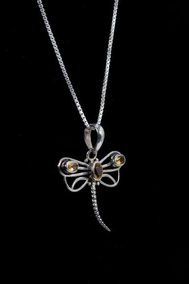 Sterling Silver Citrine Pendant