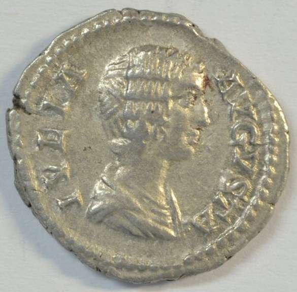 Near Mint Empress Julia Domna Roman Silver Denarius, died 217 AD