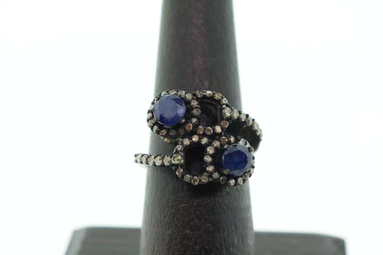Sterling Silver & Diamond Ring