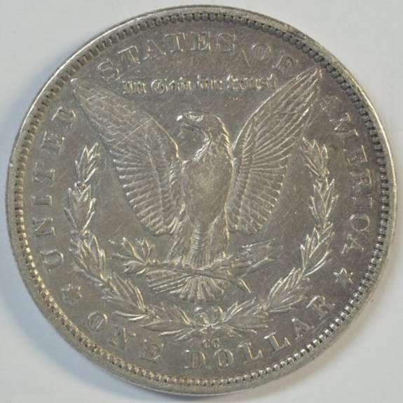 Very high end 1890-CC Morgan Silver Dollar. Key date