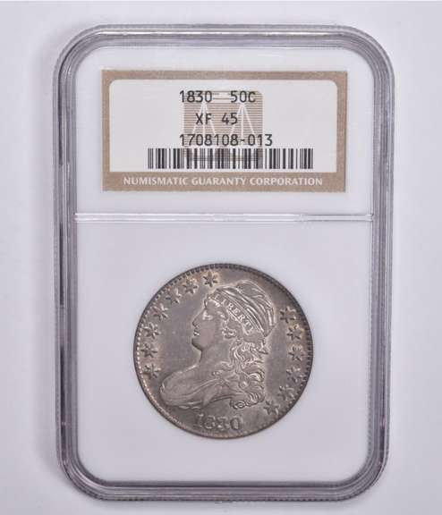 XF45 1830 Capped Bust Half Dollar NGC