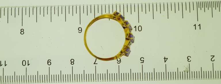 10KT Yellow Gold Amethyst Ring