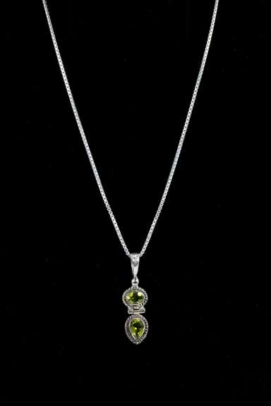 Sterling Silver Peridot Pendant