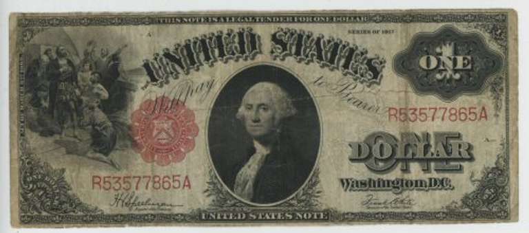 Series of 1917 Large Size $1 Legal Tender Note