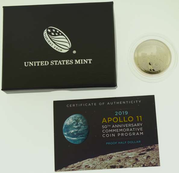 2019-S Apollo 11 50th Anniversary Proof Clad Half Dollar