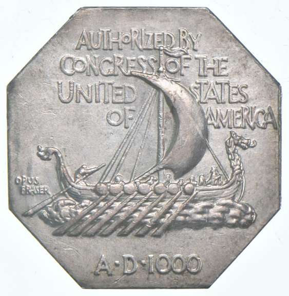 1825 Norse American Centennial Silver Medal - Thick