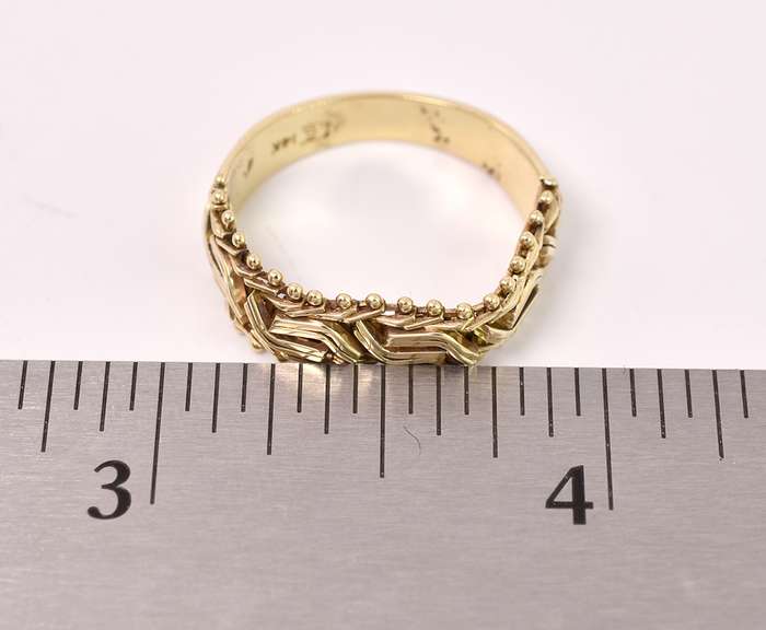 Spectacular Imperial Gold Ring in 14K Yellow Gold