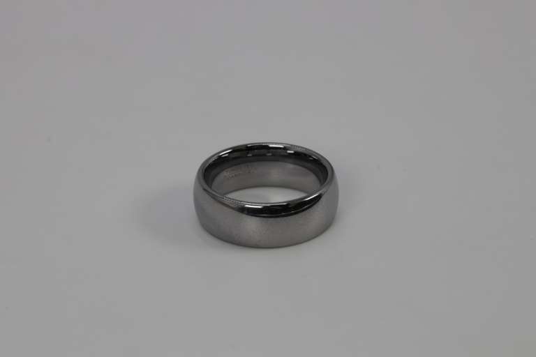 8mm Mirror Finish Tungsten Carbide Wedding Band Size 9