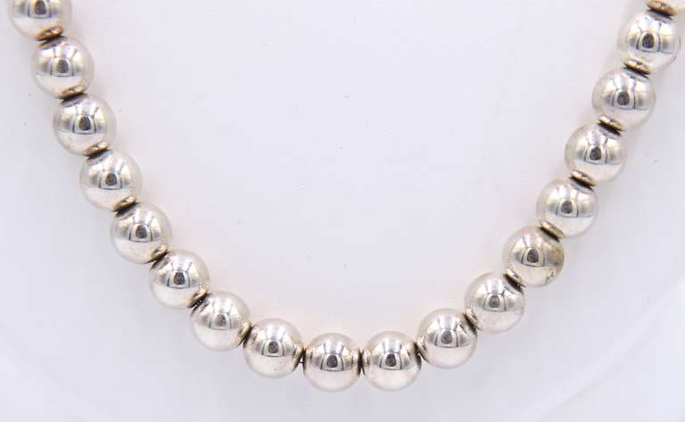 925 Sterling Silver Beaded Necklace