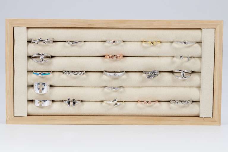 .925 Sterling Silver Curated 20 Ring Lot Various Sizes & Styles